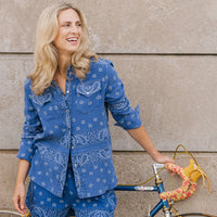 SHIRT | BANDANA: ROYAL-Tops-SHANNON PASSERO-SMALL-MED-ROYAL-Coriander