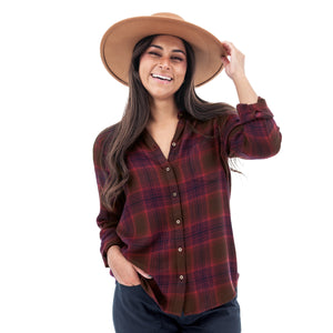 SHIRT | BRAELIN-Tops-AVENTURA-SMALL-SUNDRIED TOMATO-Coriander