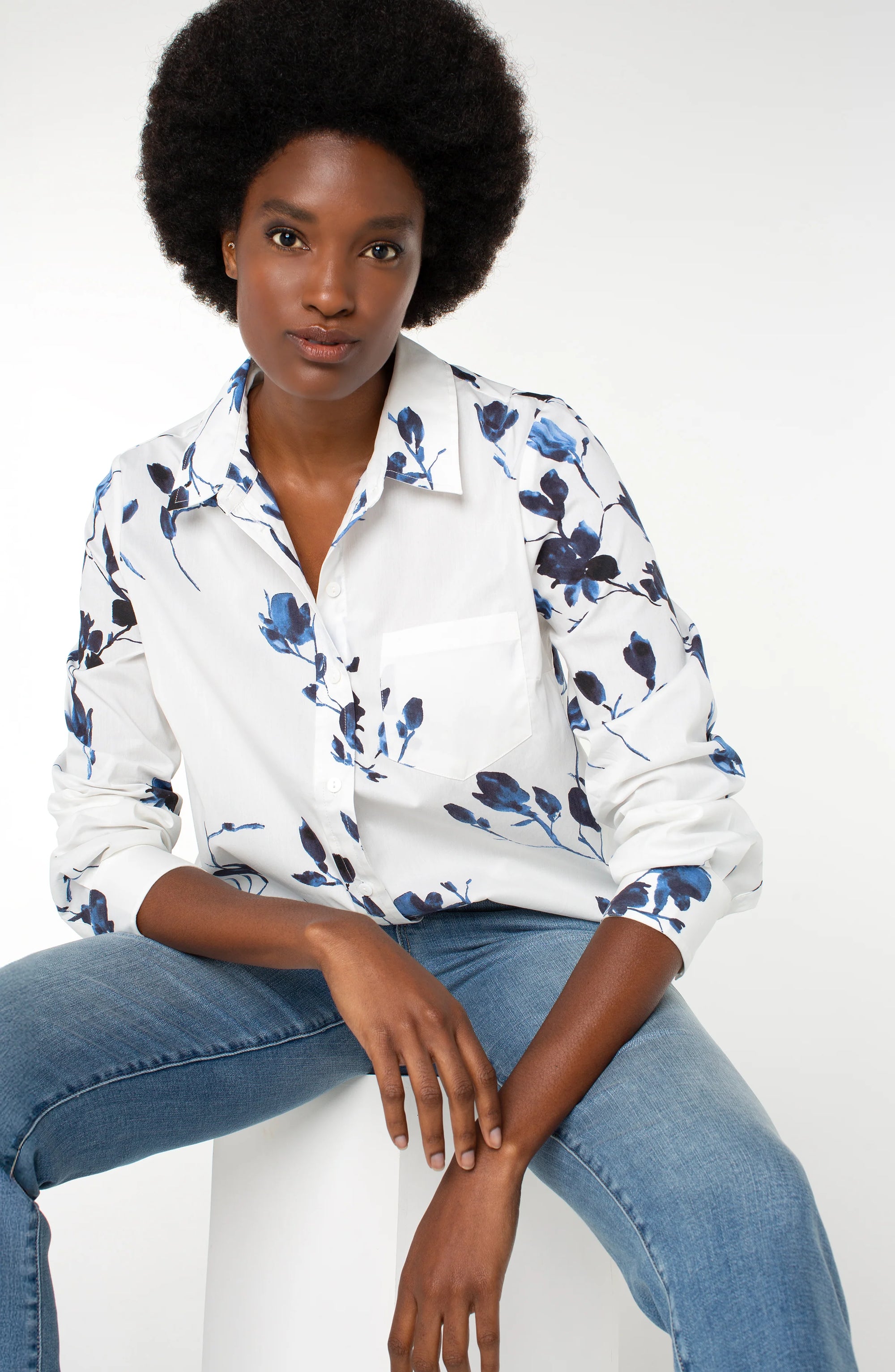 SHIRT | CLASSIC FIT L/S BUTTON DOWN-Tops-LIVERPOOL-XSMALL-INDIGO ROSE-Coriander