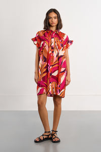 SHIRT DRESS | MARQUISE SMOCKED-Dress-MOLLY BRACKEN-Coriander