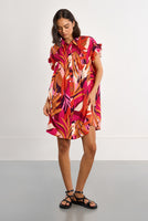 SHIRT DRESS | MARQUISE SMOCKED-Dress-MOLLY BRACKEN-Coriander