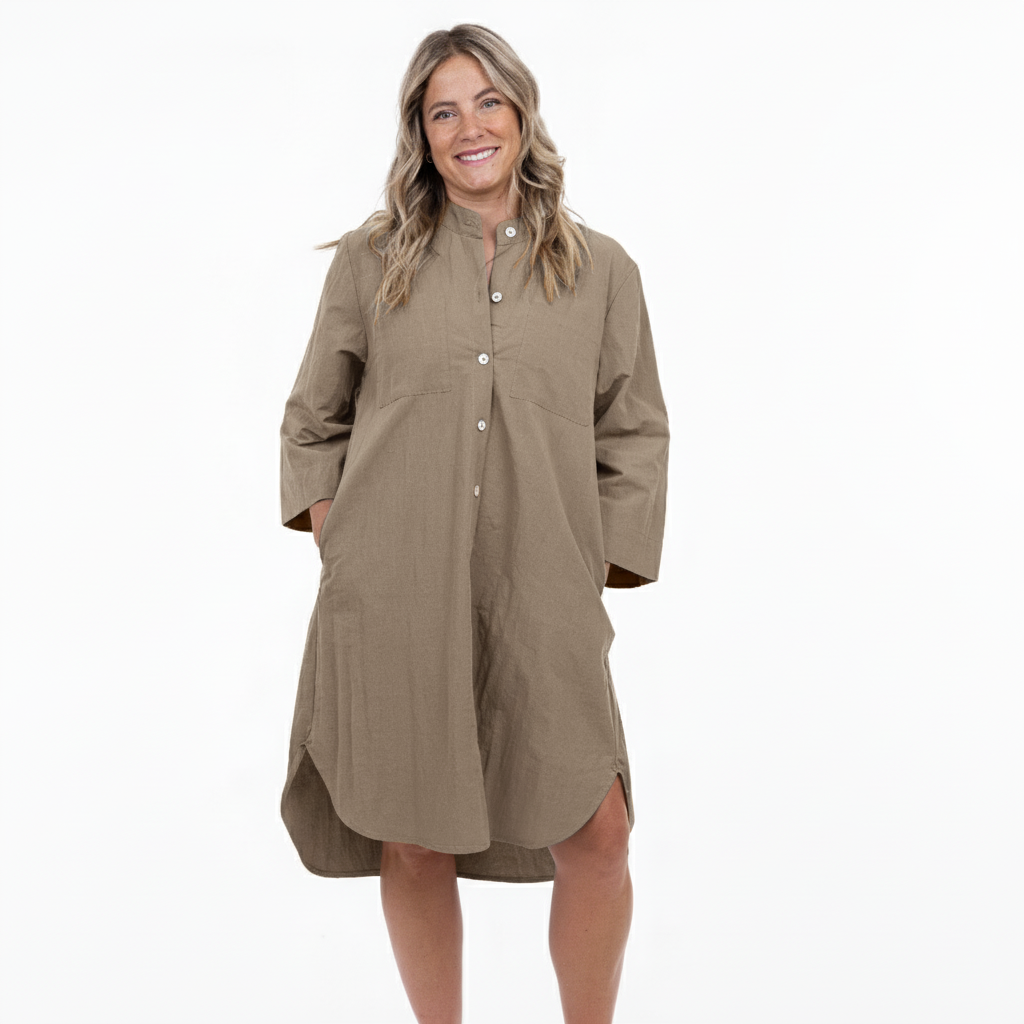 SHIRT DRESS | NORMA-Dress-SHANNON PASSERO-SMALL-CANVAS-Coriander