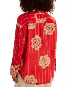 SHIRT | HIDDEN FLOWER CAMO-Tops-FREE PEOPLE-Coriander