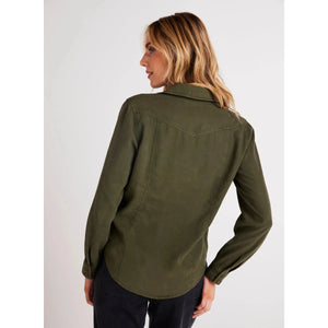 SHIRT | LONG SLEEVE SEAMED-Top-BELLA DAHL-Coriander
