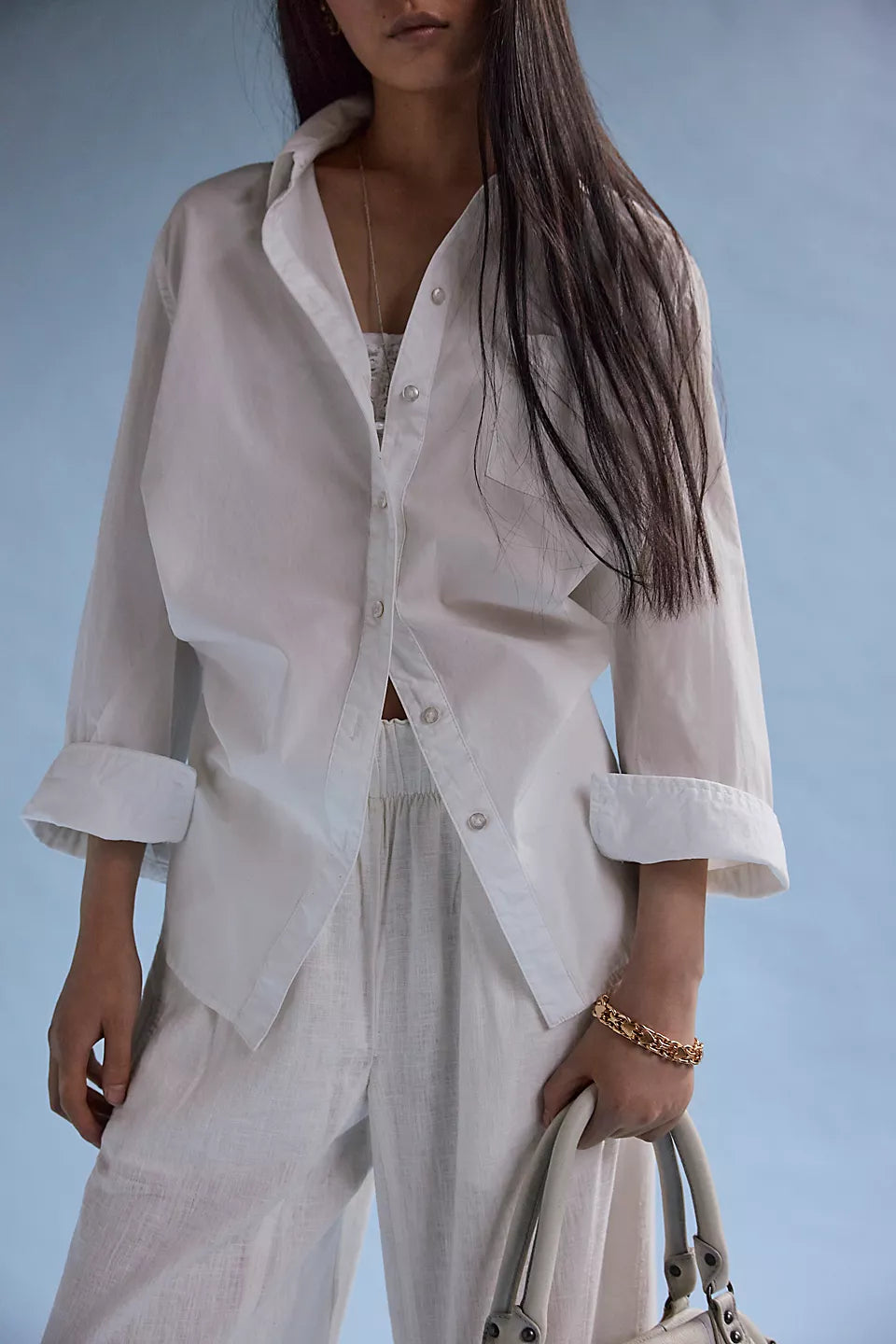 SHIRT | SABINE ARTICULATED-Top-FREE PEOPLE-Coriander