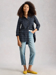 SHIRT | SOPHIE LONGLINE-Tops-WHITE STUFF-Coriander