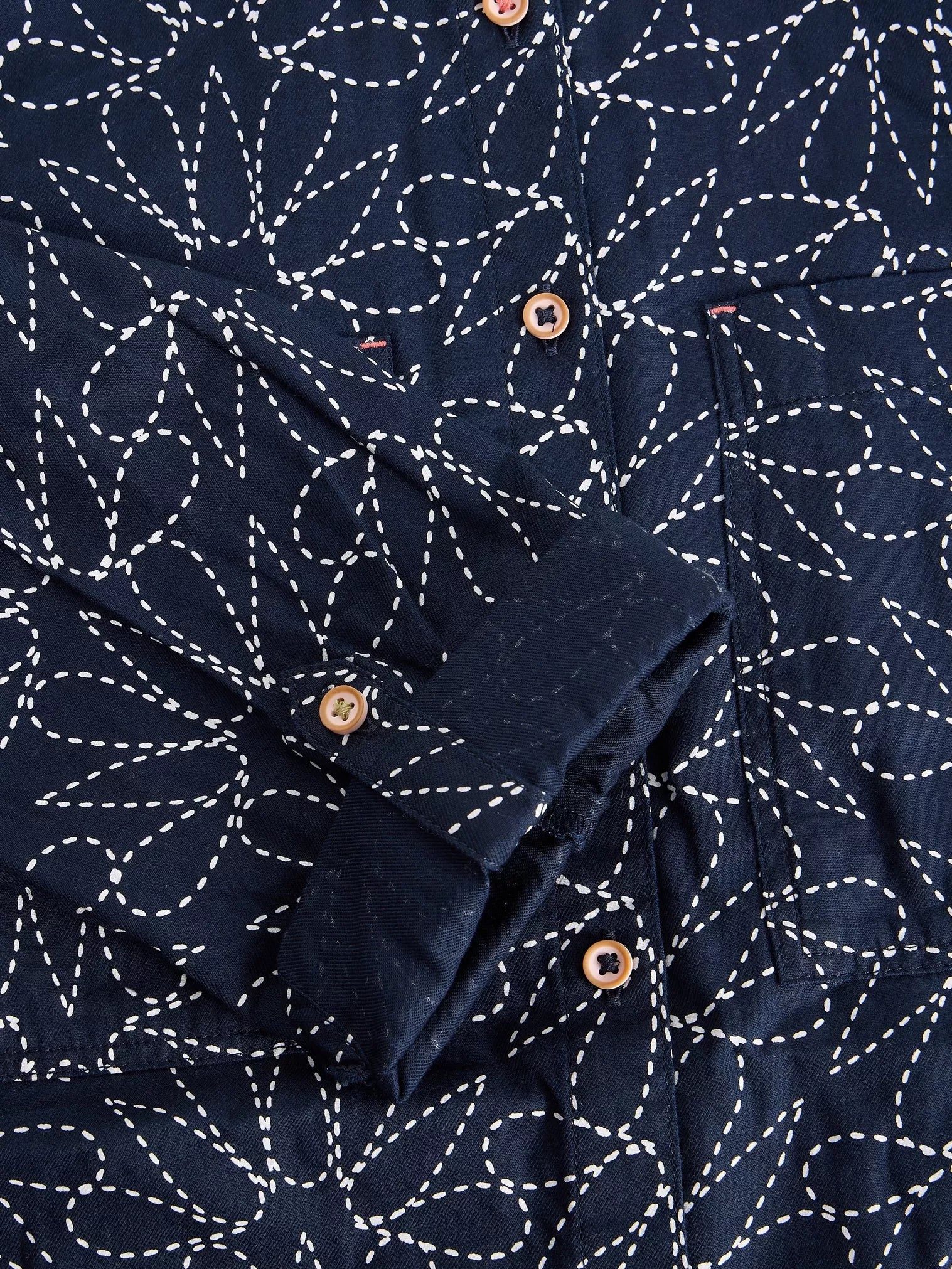 SHIRT | SOPHIE LONGLINE-Tops-WHITE STUFF-Coriander