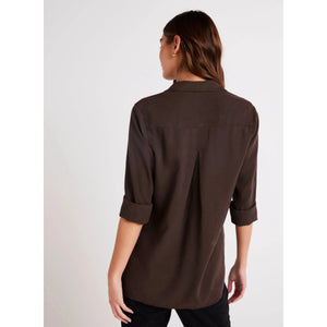 SHIRT TAIL BUTTON DOWN-Tops-BELLA DAHL-Coriander