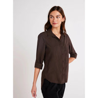 SHIRT TAIL BUTTON DOWN-Tops-BELLA DAHL-Coriander