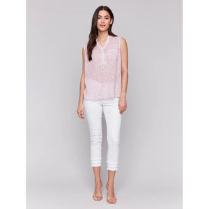 SHIRT | WAVES PRINT-Tops-CHARLIE B-Coriander