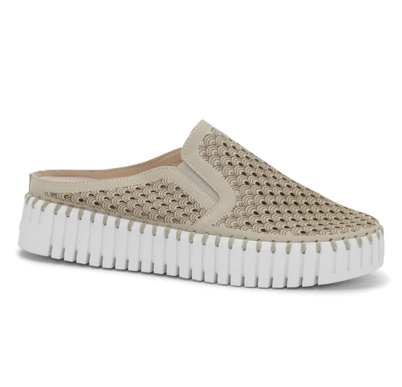 SHOE | TULIP SLIDES-Socks & Footwear-ILSE JACOBSEN-36-ATMOSPH. WHT 149100-Coriander