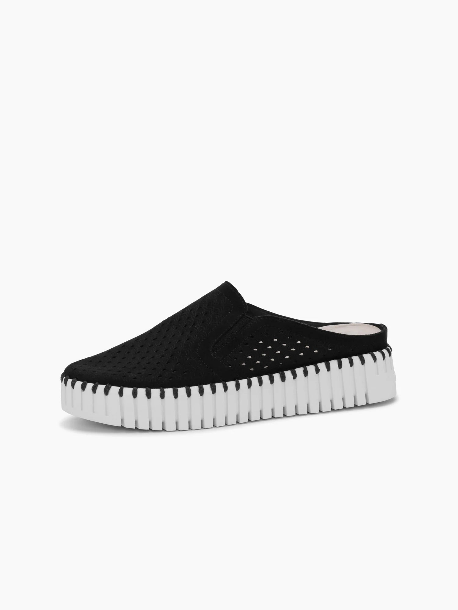 SHOE | TULIP SLIDES-Socks & Footwear-ILSE JACOBSEN-36-BLACK WHITE 001100-Coriander