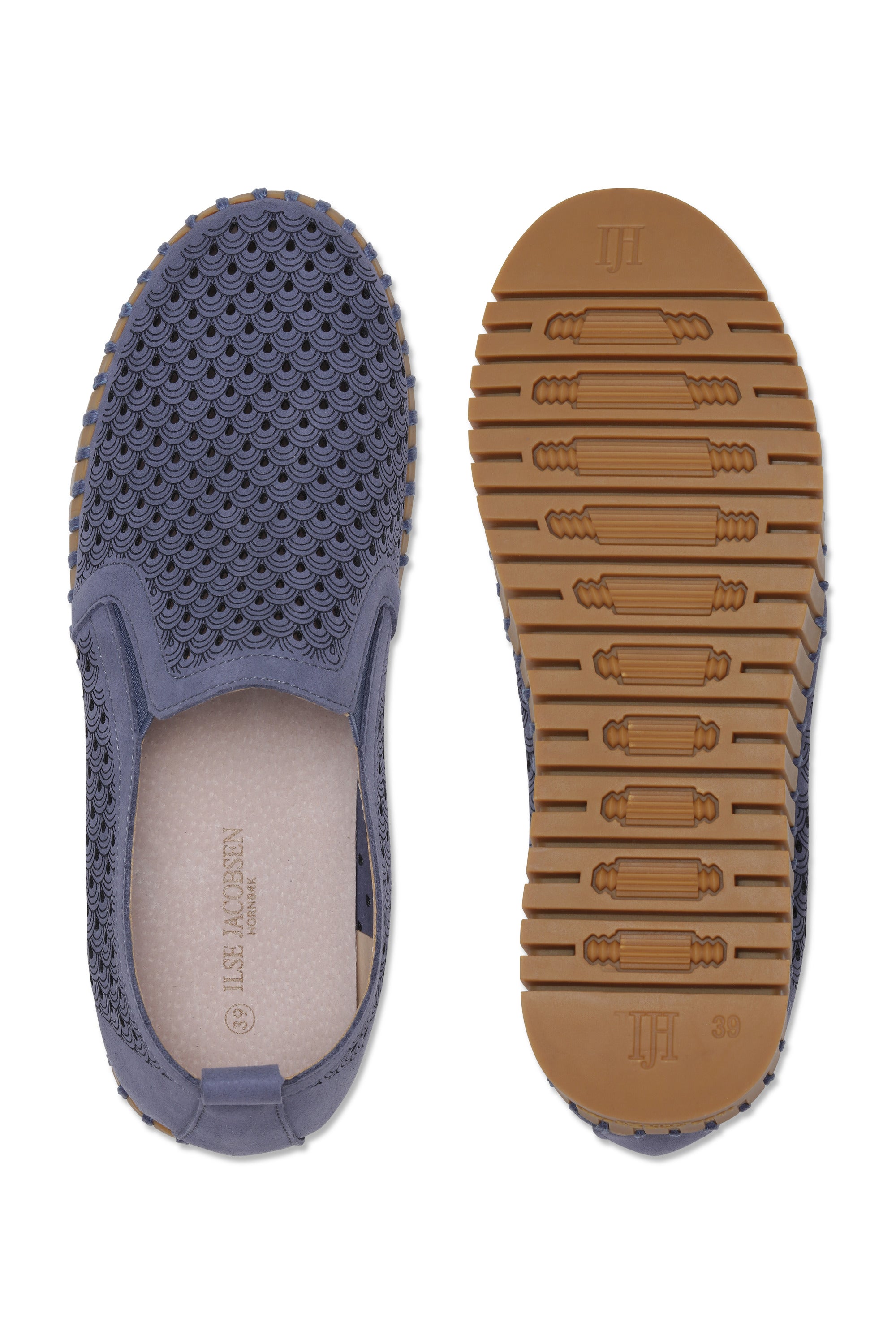 SHOE | TULIP WEDGE SLIP-ON: OMBRE BLUE/MOCCA-Socks & Footwear-ILSE JACOBSEN-Coriander