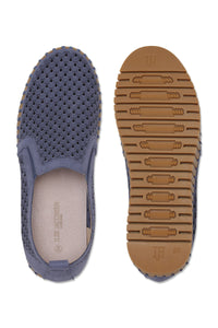 SHOE | TULIP WEDGE SLIP-ON: OMBRE BLUE/MOCCA-Socks & Footwear-ILSE JACOBSEN-Coriander