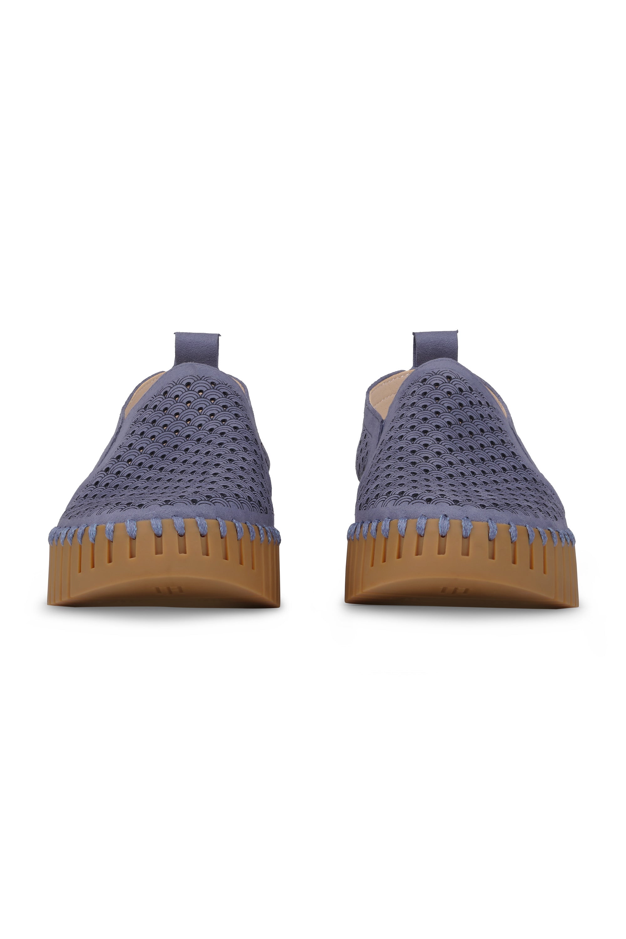 SHOE | TULIP WEDGE SLIP-ON: OMBRE BLUE/MOCCA-Socks & Footwear-ILSE JACOBSEN-Coriander