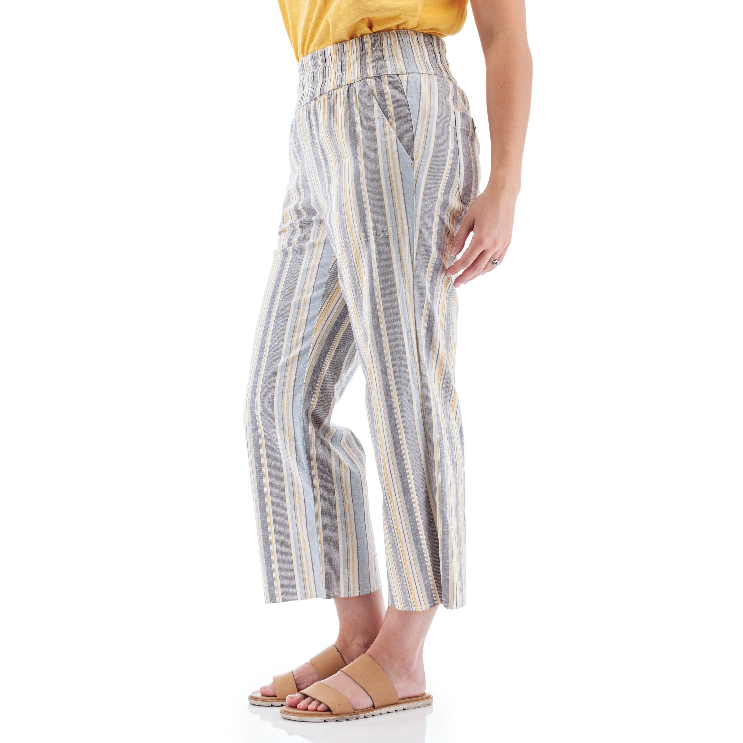 SHORELINE CROP PANT-Bottoms-AVENTURA-Coriander