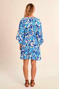 SHORT DRESS | FLARED SLEEVE-Dress-MOLLY BRACKEN-Coriander