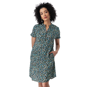 SHORT DRESS | FRANCESCA SHIFT-Dress-AVENTURA-SMALL-BLACK-Coriander