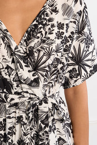 SHORT DRESS | HAWAII WRAP-Dress-MOLLY BRACKEN-Coriander