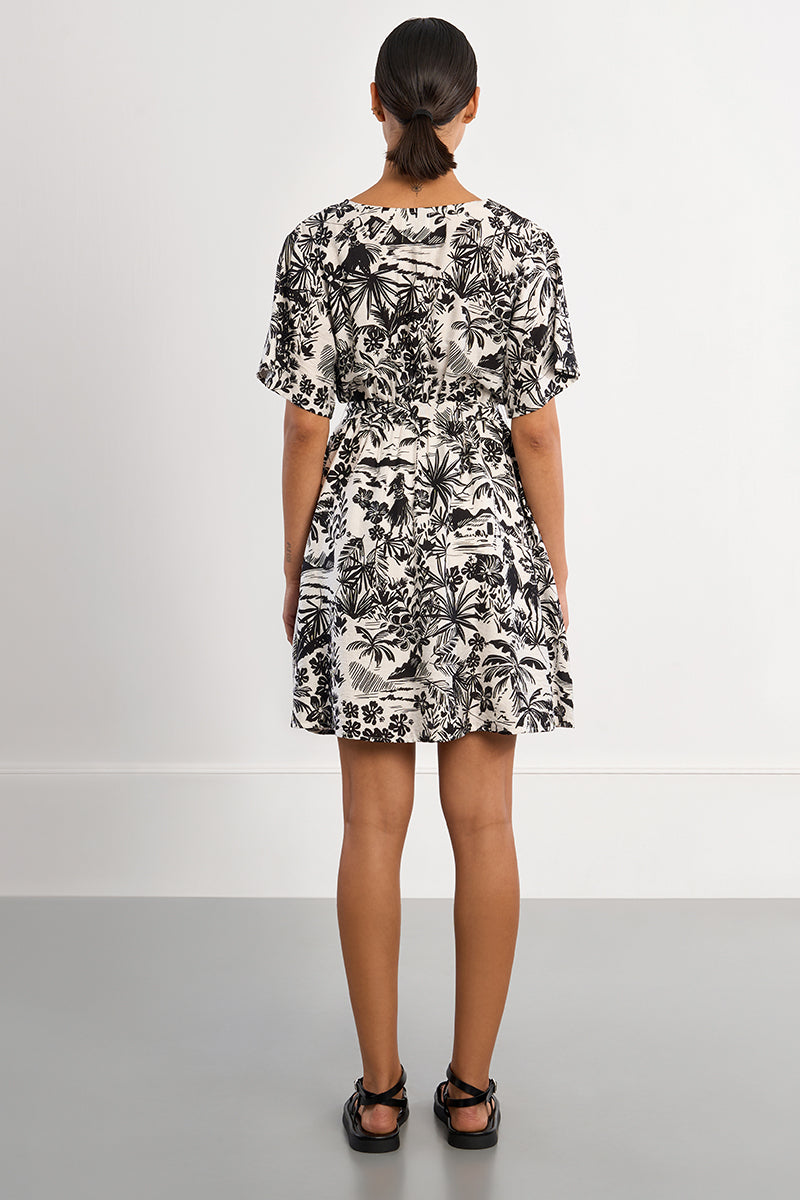 SHORT DRESS | HAWAII WRAP-Dress-MOLLY BRACKEN-Coriander