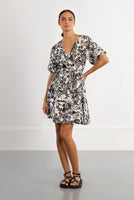 SHORT DRESS | HAWAII WRAP-Dress-MOLLY BRACKEN-Coriander
