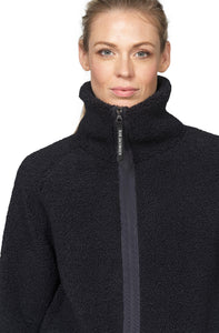 SHORT JACKET | BONDED PILE with ZIPPER-Jackets & Sweaters-ILSE JACOBSEN-Coriander