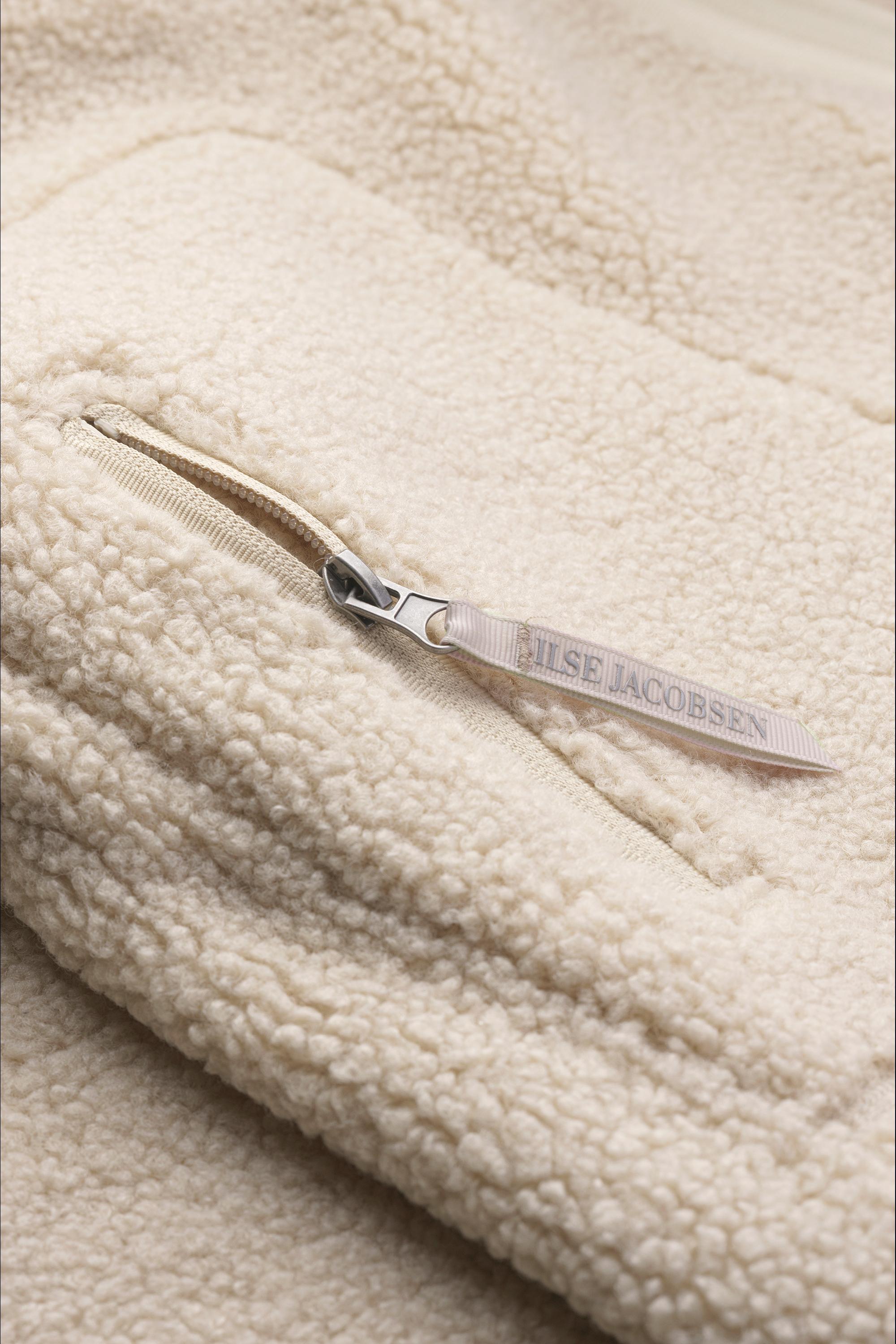 SHORT JACKET | BONDED PILE with ZIPPER-Jackets & Sweaters-ILSE JACOBSEN-Coriander