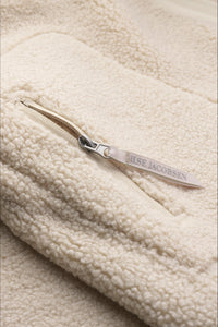 SHORT JACKET | BONDED PILE with ZIPPER-Jackets & Sweaters-ILSE JACOBSEN-Coriander