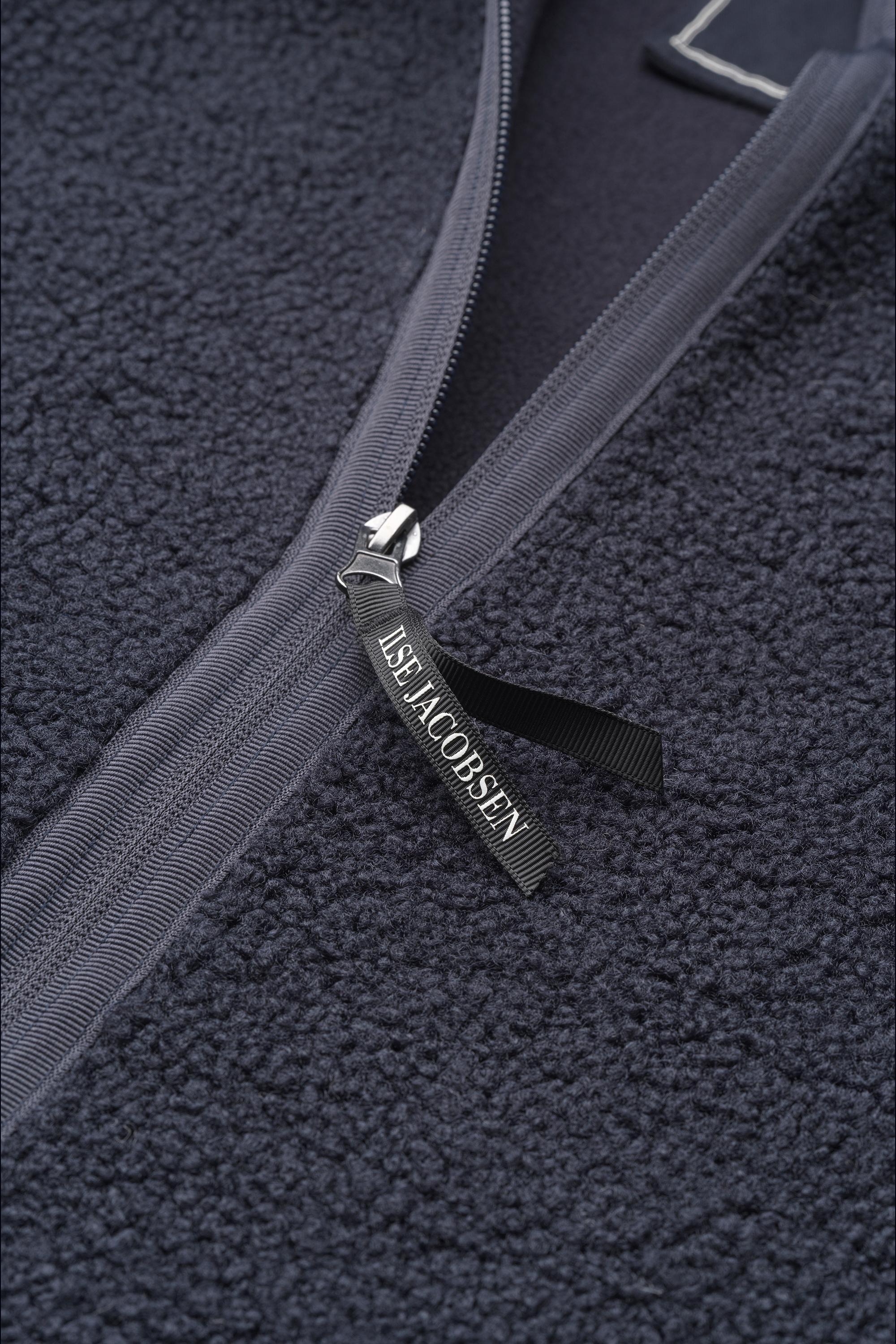 SHORT JACKET | BONDED PILE with ZIPPER-Jackets & Sweaters-ILSE JACOBSEN-Coriander