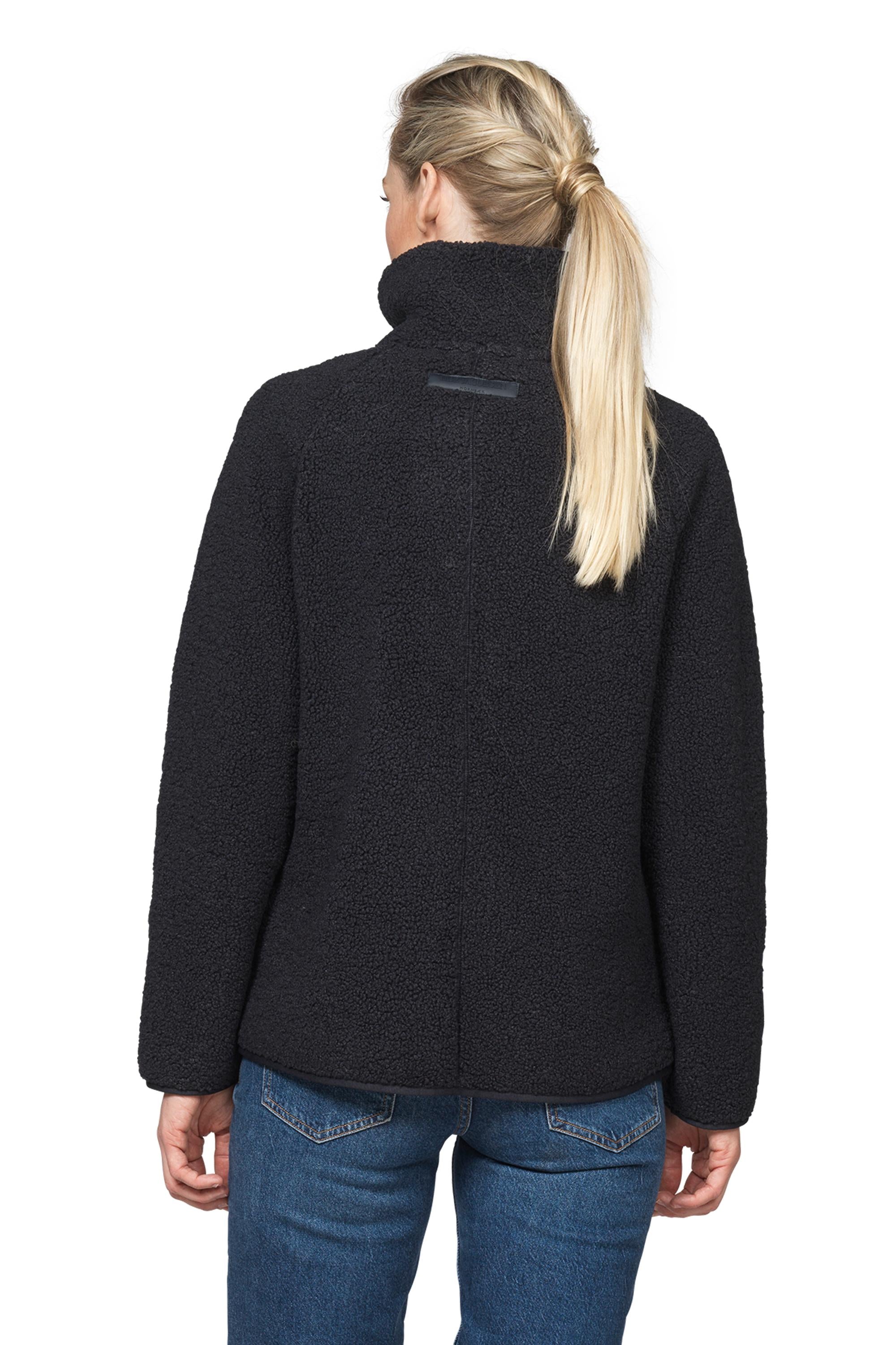 SHORT JACKET | BONDED PILE with ZIPPER-Jackets & Sweaters-ILSE JACOBSEN-Coriander