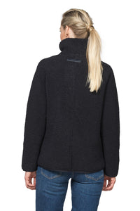 SHORT JACKET | BONDED PILE with ZIPPER-Jackets & Sweaters-ILSE JACOBSEN-Coriander