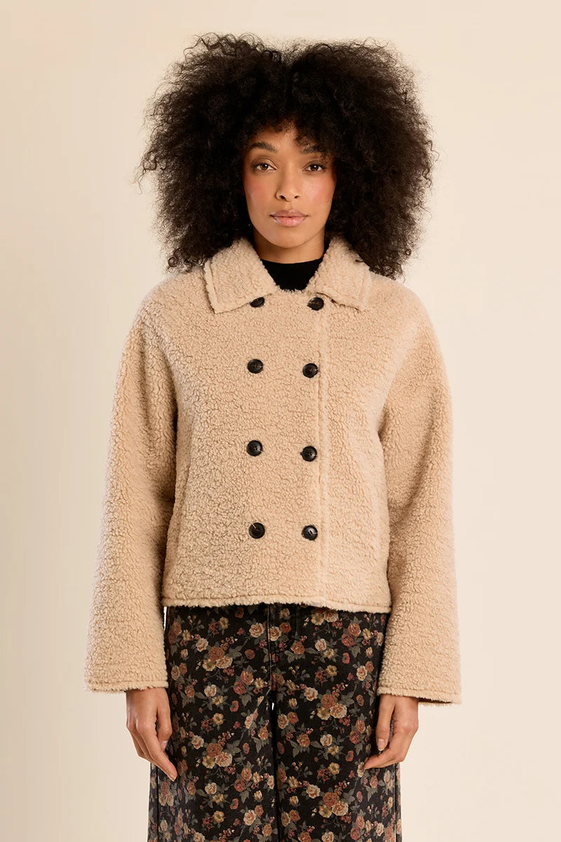 SHORT JACKET | FAUX SHEEPSKIN