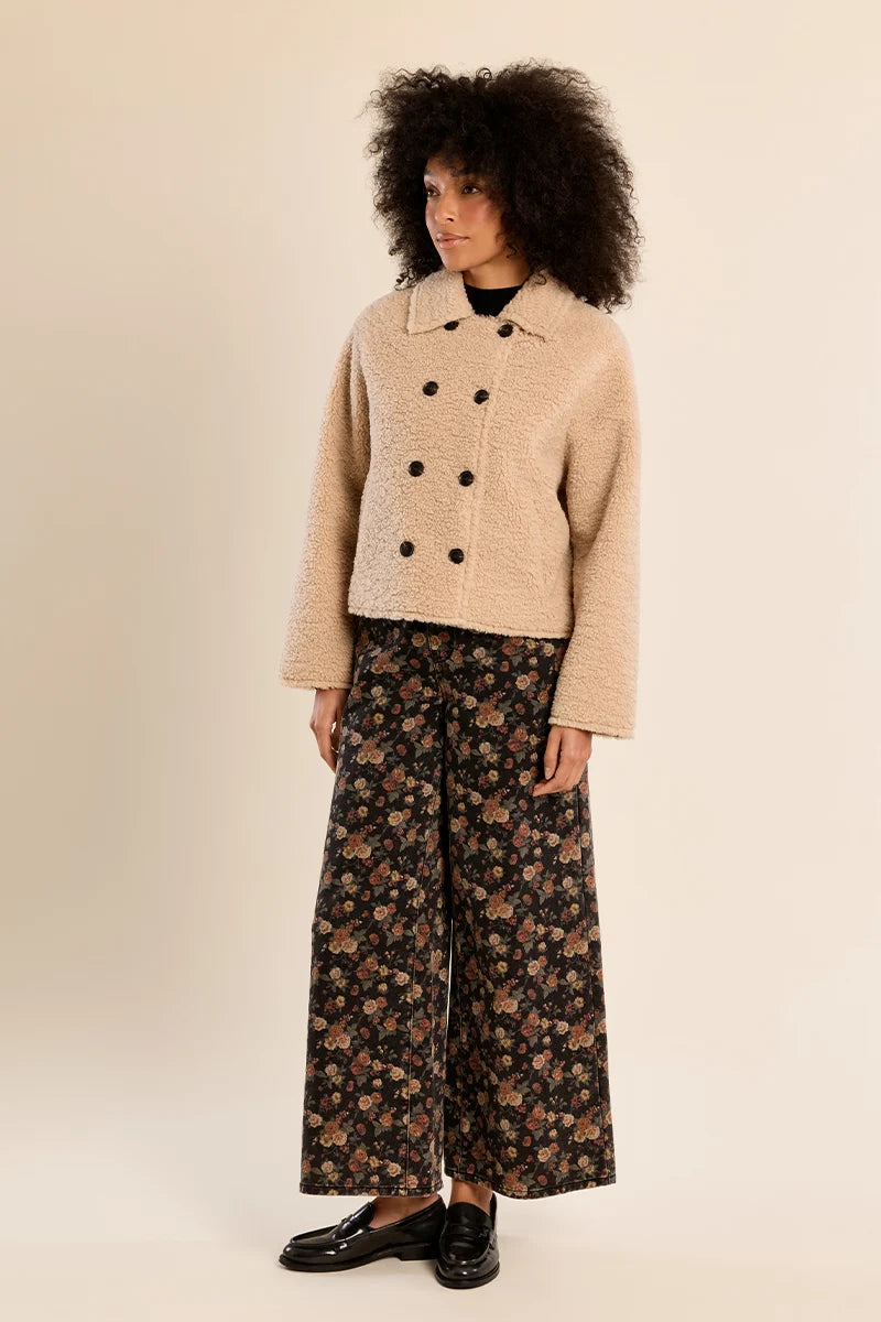SHORT JACKET | FAUX SHEEPSKIN