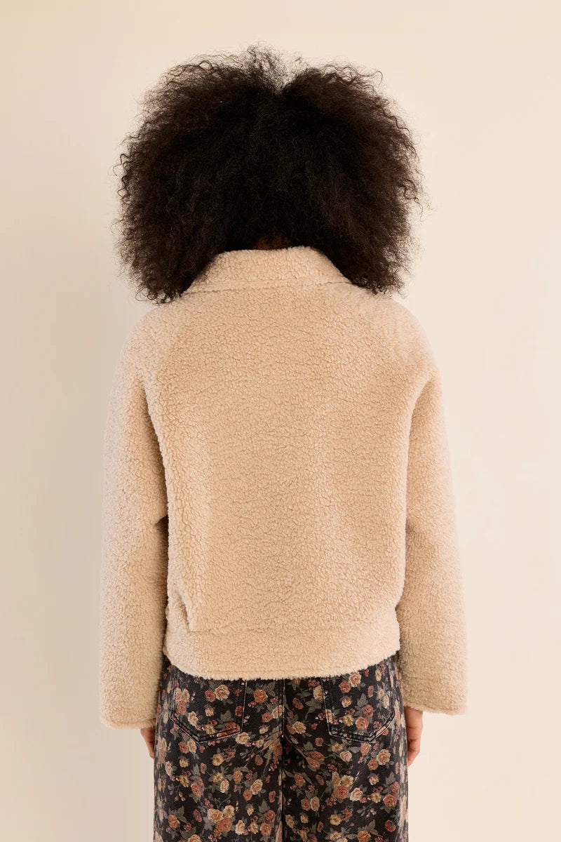 SHORT JACKET | FAUX SHEEPSKIN
