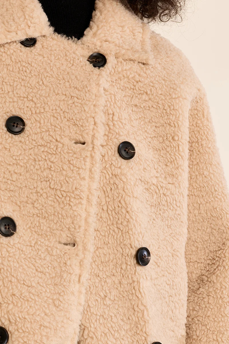 SHORT JACKET | FAUX SHEEPSKIN
