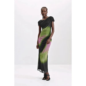 SHORT SLEEVE DRESS | TULLE-Dresses-DESIGUAL-Coriander