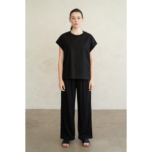 SHORT SLEEVE TEE | MINIMAL-Tops-ELLE GREY-Coriander