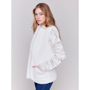 SHORT VEST | FAUX FUR-Jackets & Sweaters-CHARLIE B-Coriander
