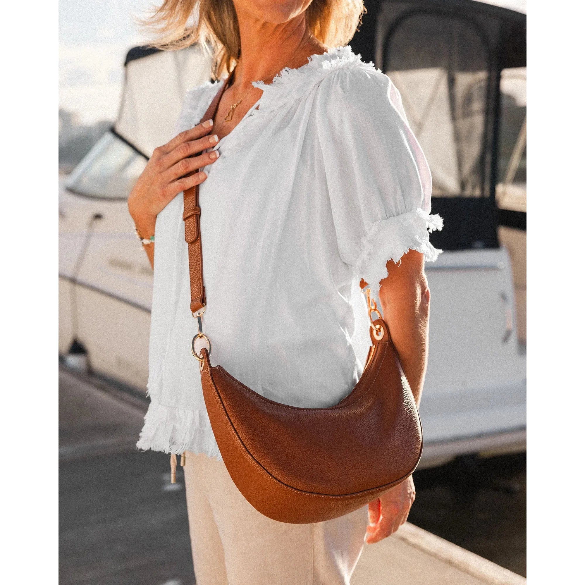 SHOULDER BAG | CORFU-Bags & Wallets-LOUENHIDE-Coriander
