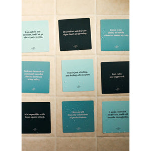 SHOWER AFFIRMATION CARDS | ANXIETY-Lotions & Potions-JAX KELLY-Coriander