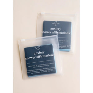 SHOWER AFFIRMATION CARDS | ANXIETY-Lotions & Potions-JAX KELLY-Coriander