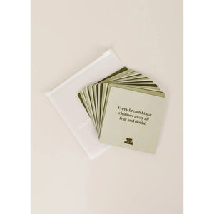 SHOWER AFFIRMATION CARDS | GROUNDING-Lotions & Potions-JAX KELLY-Coriander