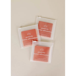 SHOWER AFFIRMATION CARDS | POSITIVE-Gifts-JAX KELLY-Coriander