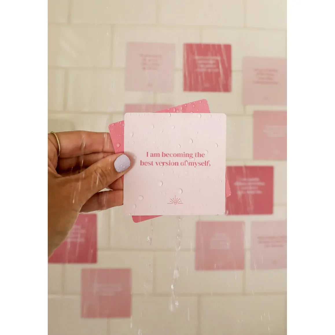 SHOWER AFFIRMATION CARDS | SELF LOVE-Lotions & Potions-JAX KELLY-Coriander