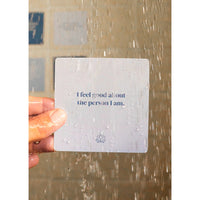 SHOWER AFFIRMATION CARDS | SOBRIETY-Lotions & Potions-JAX KELLY-Coriander