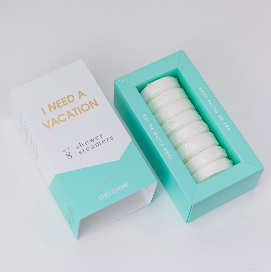 SHOWER STEAMERS | I NEED A VACATION: COCONUT LIME-Self Care-CHEZ GAGNE-Coriander
