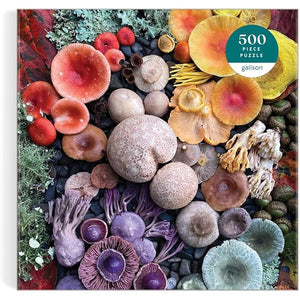 SHROOMS IN BLOOM 500 PC PUZZLE-Fun and Games-RAINCOAST-Coriander