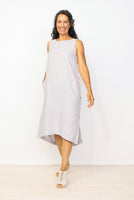 SIDE BUTTON DRESS-Dresses-HABITAT-SMALL-GULL-Coriander