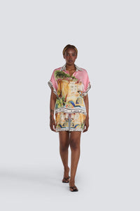 SILK TOP | ITALY PRINT-Top-JESSICA LAURA-XSMALL-SMALL-Pink-Coriander