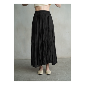 SKIRT | ELEGANT CRINKLED-Bottoms-ELLE GREY-Coriander